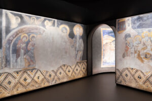 Expozice Příběh Konstantina a Metoděje - vstup do kaple sv. Nauma