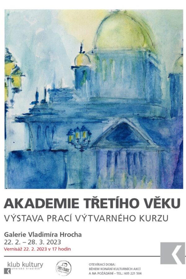 Akademie třetího věku: Výstava prací výtvarného kurzu