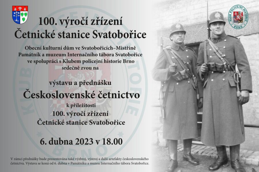 100. výročí zřízení Četnické stanice Svatobořice