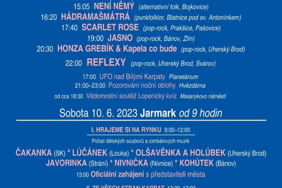 Bílokarpatské slavnosti 2023 FOTO