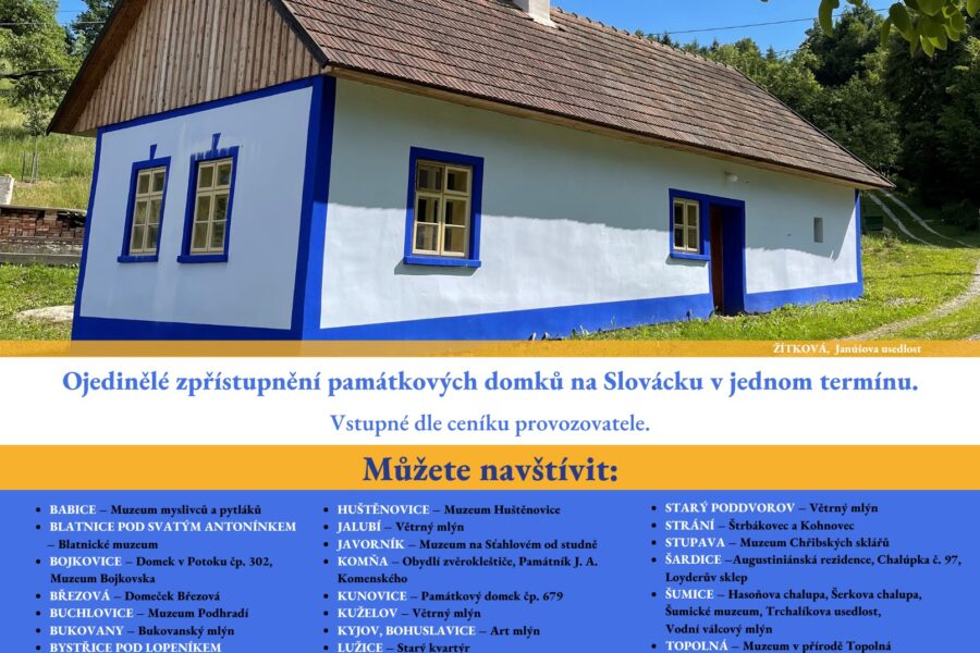 Víkend památkových domků, objektů lidového stavitelství a malých muzeí FOTO