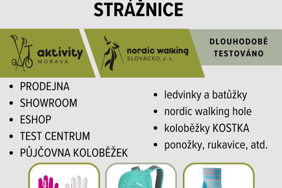 Nordic walking programy a zážitková půjčovna kolobežek FOTO
