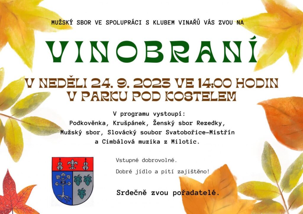 Vinobraní ve Svatobořicích-Mistříně