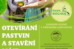 Otevírání pastvin a stavění máje ve skanzenu Rochus FOTO