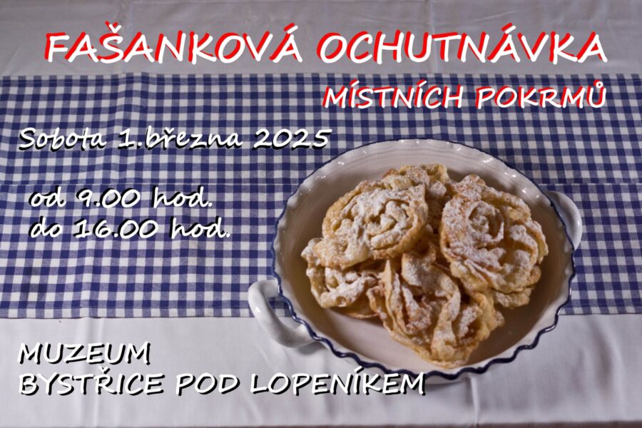 Fašanková ochutnávka v Muzeu Bystřice pod Lopeníkem FOTO