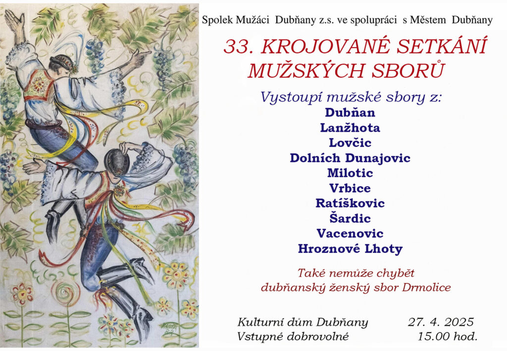 33. Krojované setkání mužských sborů