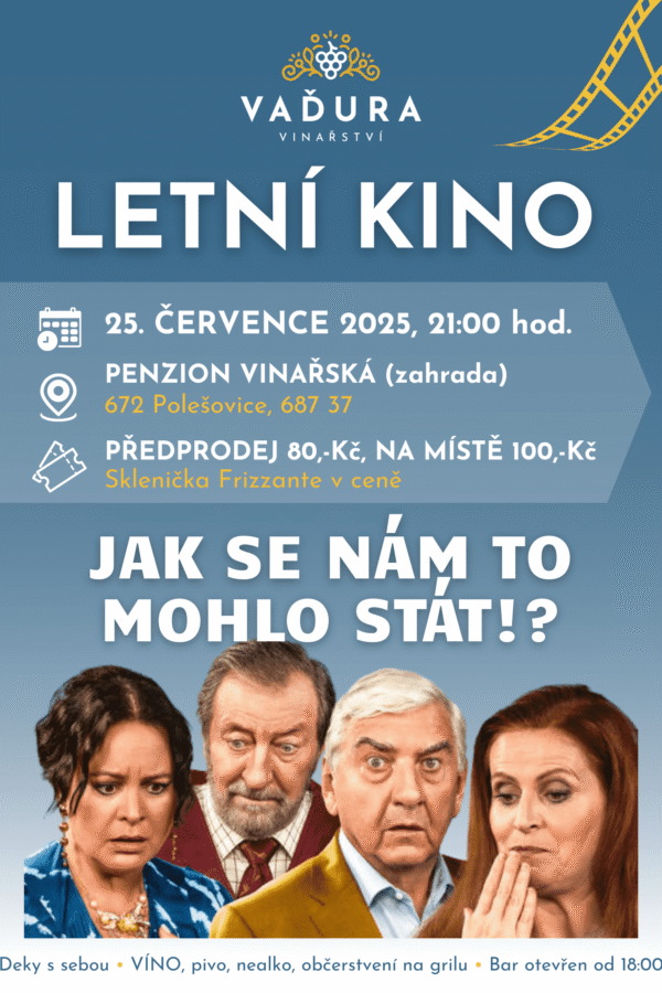 Letní kino ve Vinařství Vaďura Polešovice