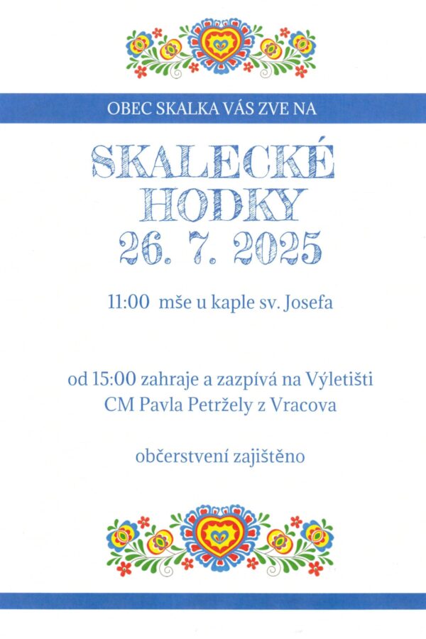Skalecké hodky 2025