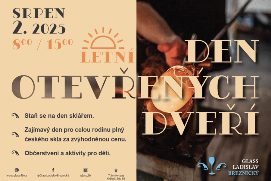 Den otevřených dveří Sklárny Glass LB