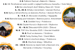 Kam na Slovácku v srpnu? FOTO