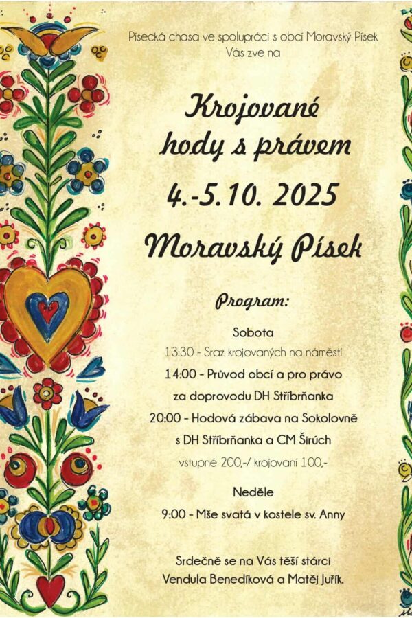 Krojované hody s právem v Moravském Písku