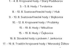 Kam na Slovácku v srpnu? FOTO