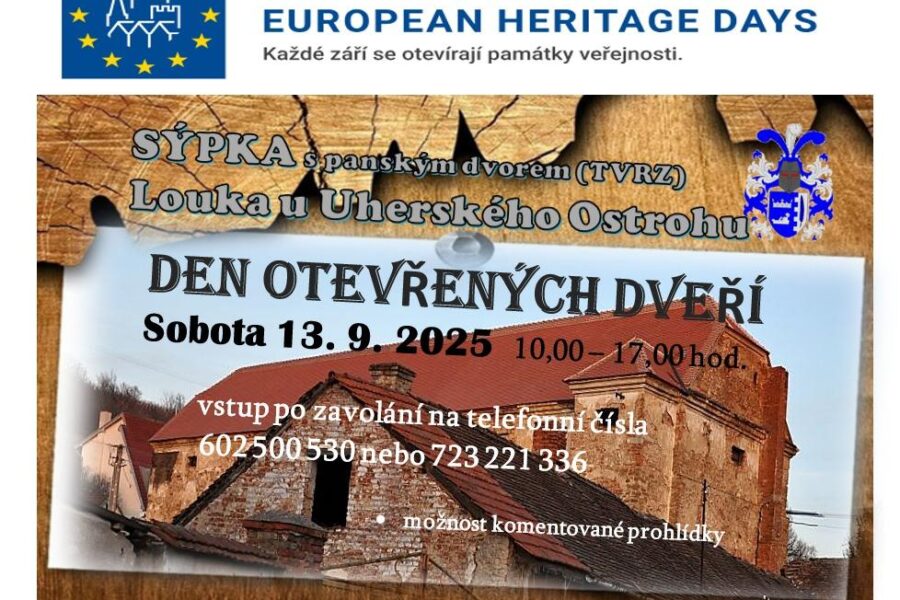 Den otevřených dveří – SÝPKA – TVRZ v Louce