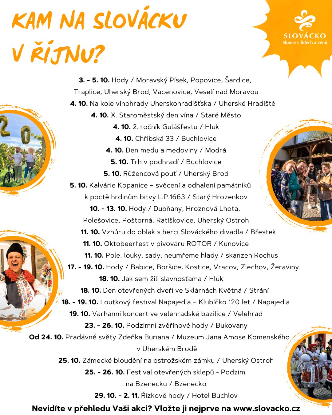 Kam na Slovácku v říjnu?