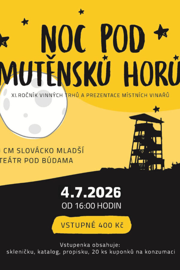 Noc pod Mutěnsků horů 2026