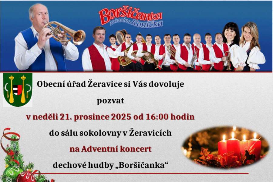 Adventní koncert DH Boršičanka v&nbsp;Žeravicích