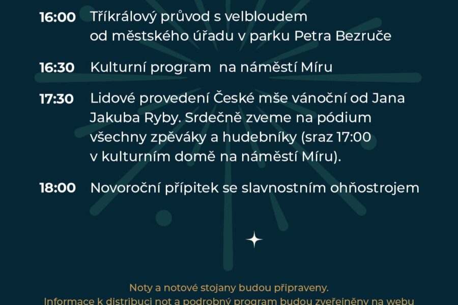 Tříkrálové koledování a&nbsp;Hej, mistře aneb přijďte si zazpívat Rybovku FOTO