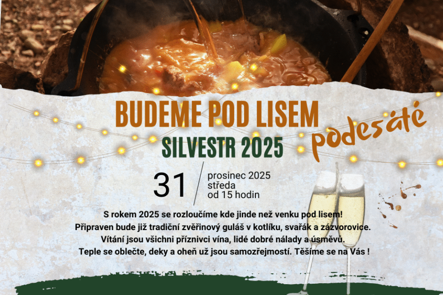 SILVESTR 2025 – BUDEME POD&nbsp;LISEM podesáté