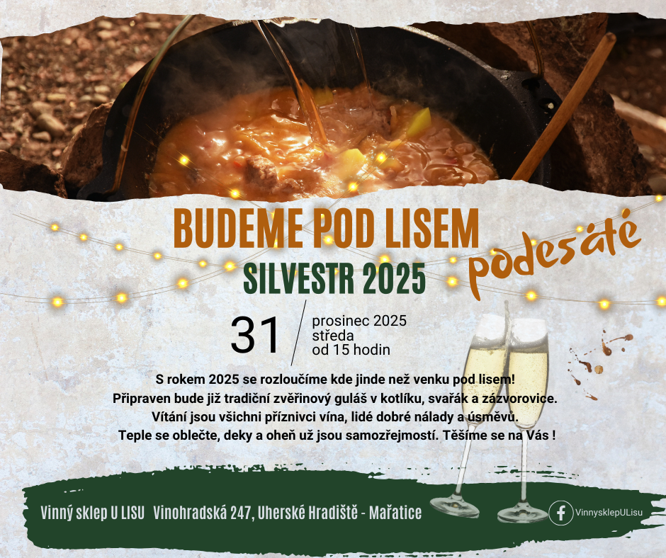 SILVESTR 2025 – BUDEME POD&nbsp;LISEM podesáté