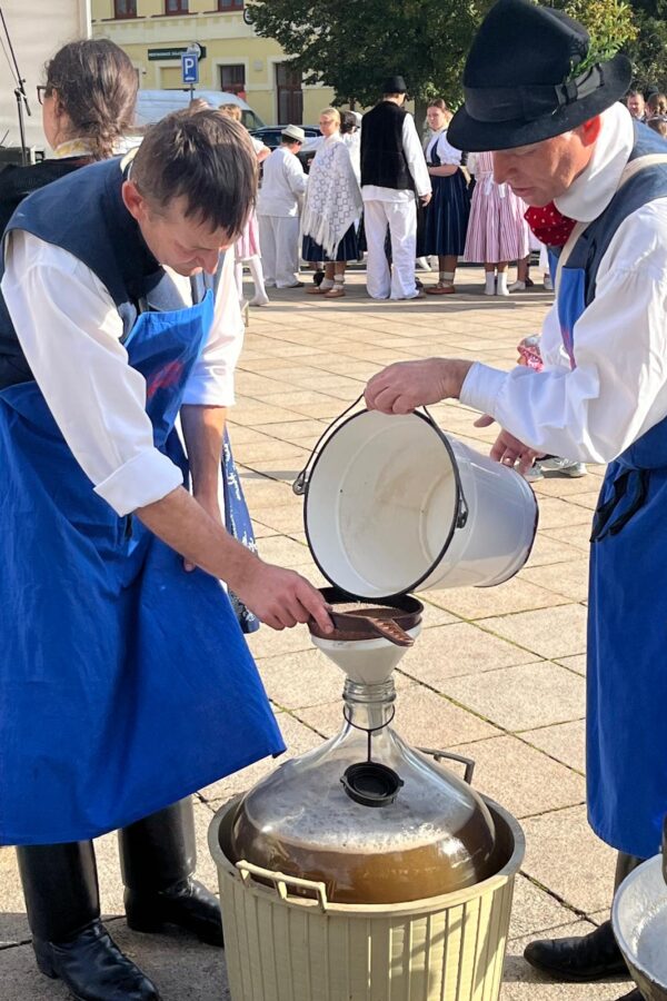 Trh v&nbsp;podhradí v&nbsp;Buchlovicích