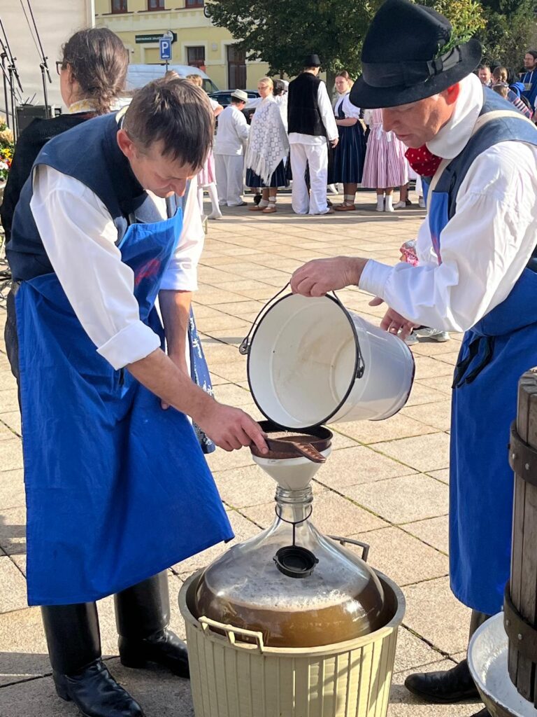 Trh v&nbsp;podhradí v&nbsp;Buchlovicích