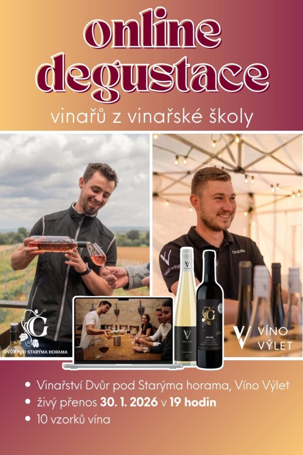 Online degustace vinařství Dvůr pod&nbsp;Starýma Horama