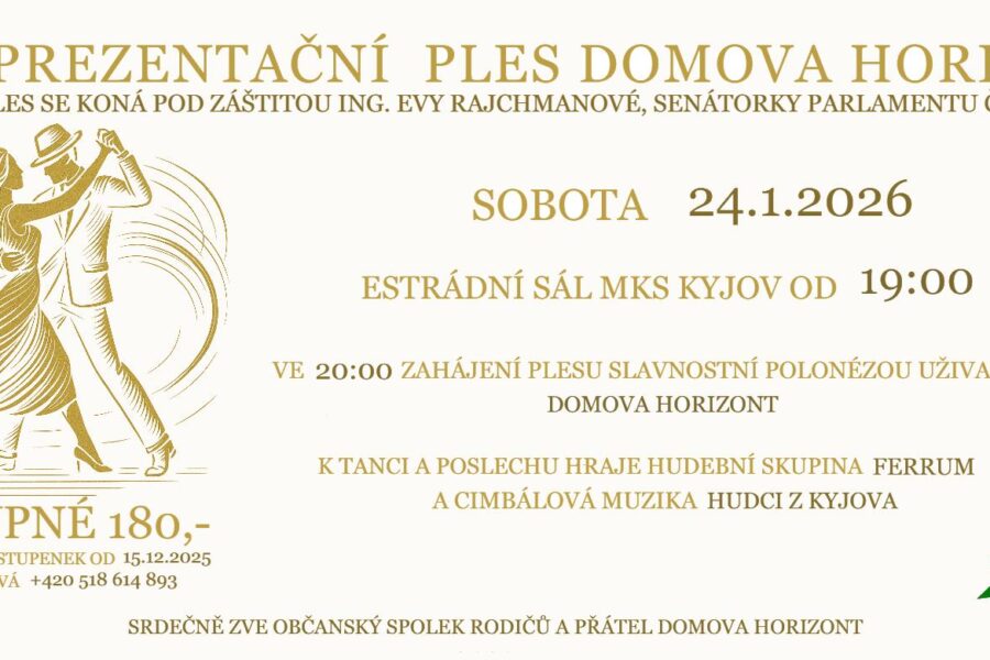 X. Reprezentační ples Domova Horizont Kyjov