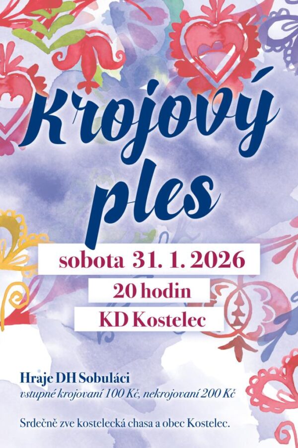 Krojový ples v&nbsp;Kostelci