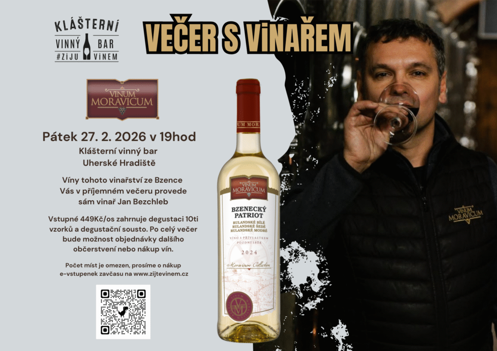 VEČER S&nbsp;ViNAŘEM – Jan Bezchleb, Vinum Moravicum, Bzenec
