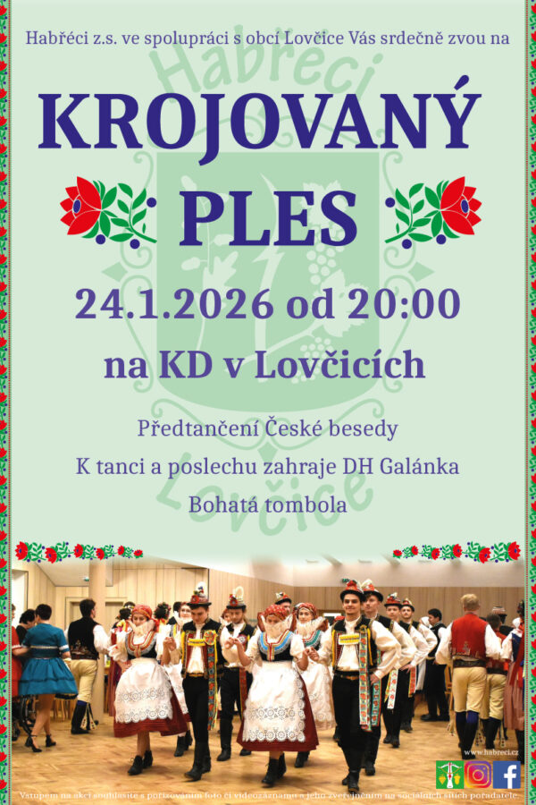 Krojovaný ples v&nbsp;Lovčicích