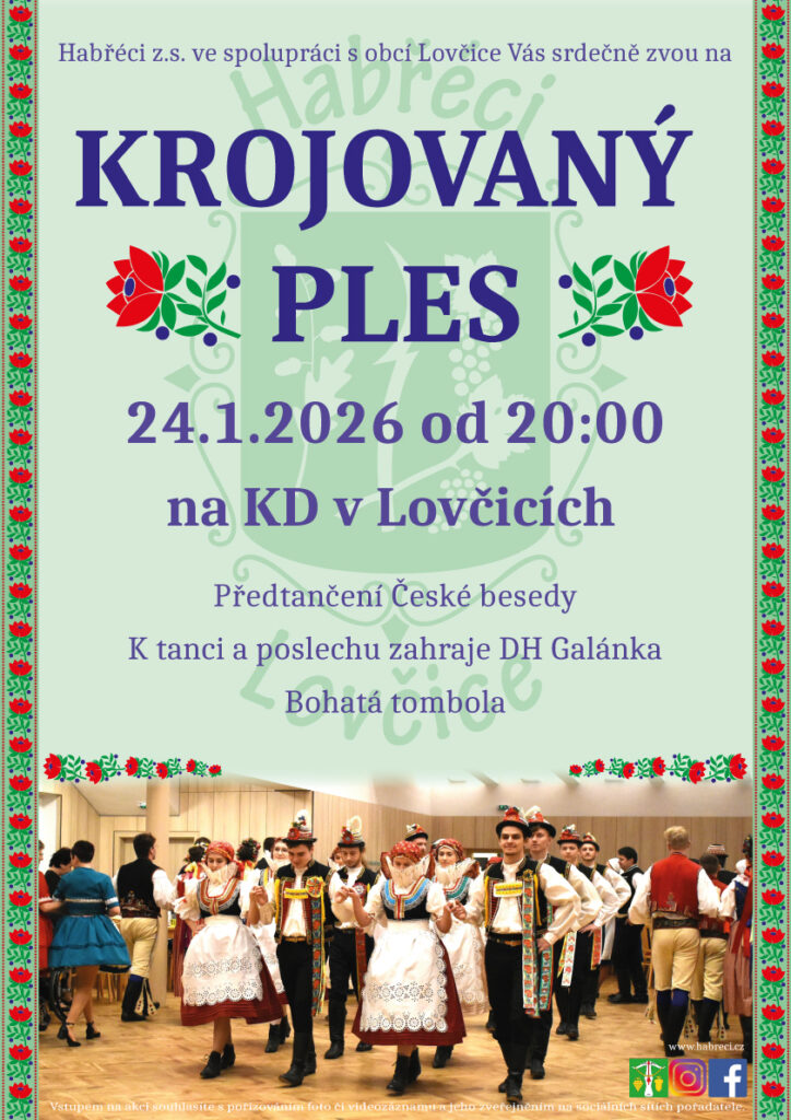 Krojovaný ples v&nbsp;Lovčicích