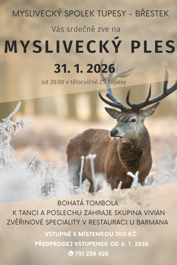 Myslivecký ples MS Tupesy – Břestek
