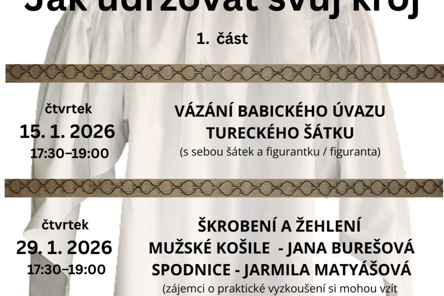 Jak udržovat svůj kroj 1. část FOTO