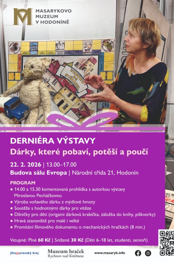 Derniéra výstavy „Dárky, které pobaví, potěší a&nbsp;poučí“