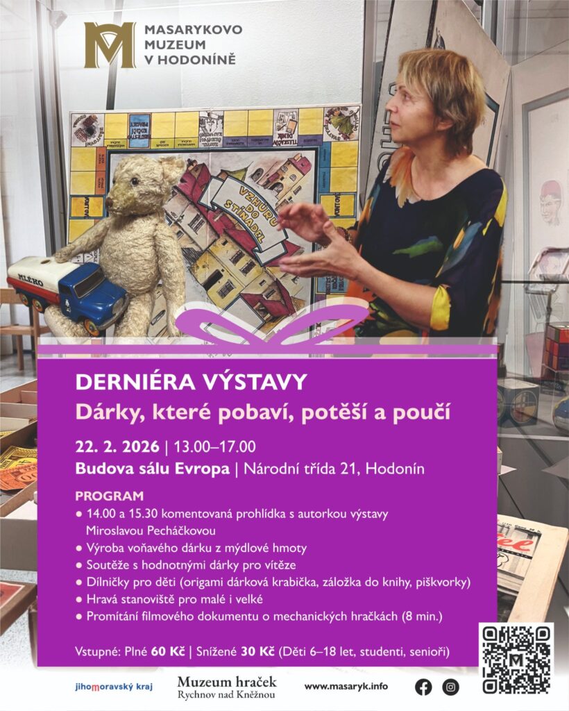 Derniéra výstavy „Dárky, které pobaví, potěší a&nbsp;poučí“