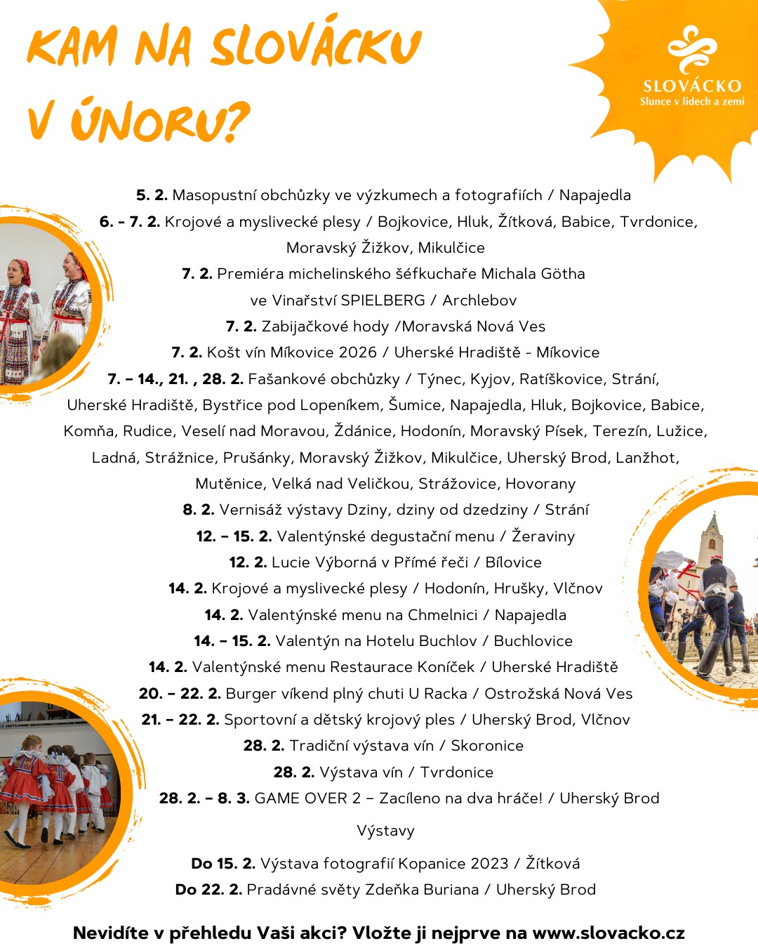 Kam na&nbsp;Slovácku v&nbsp;únoru?