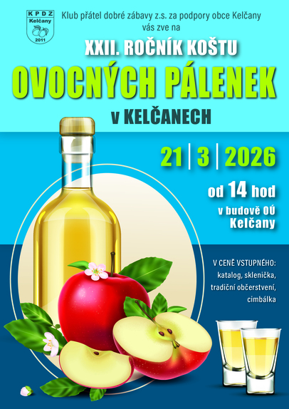 Košt ovocných pálenek v&nbsp;Kelčanech