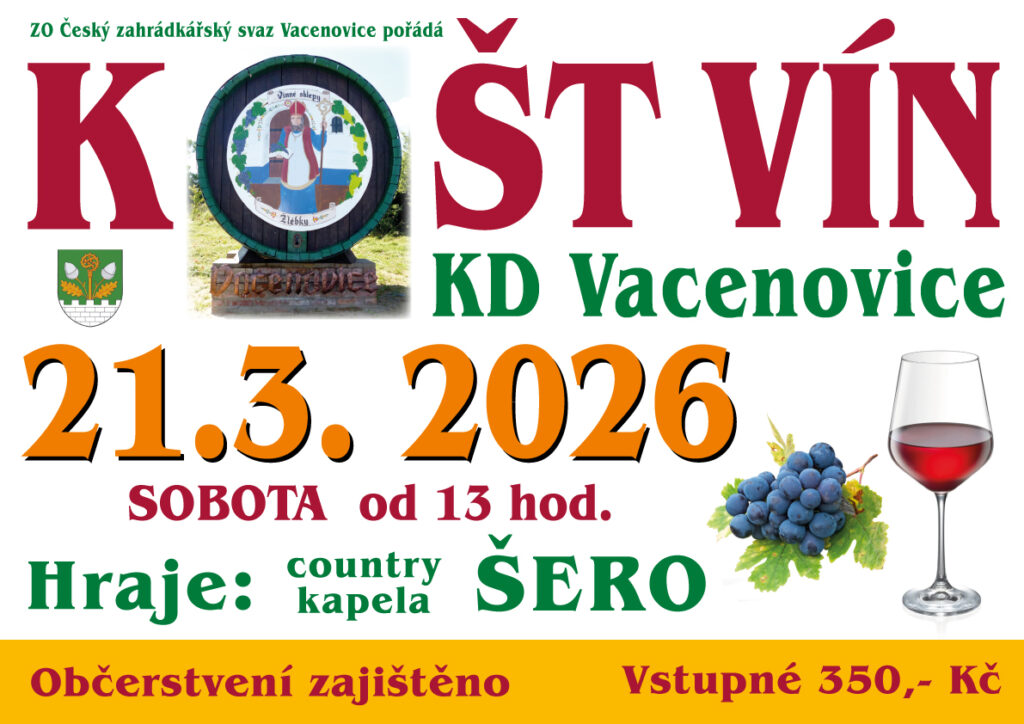 Košt vín Vacenovice