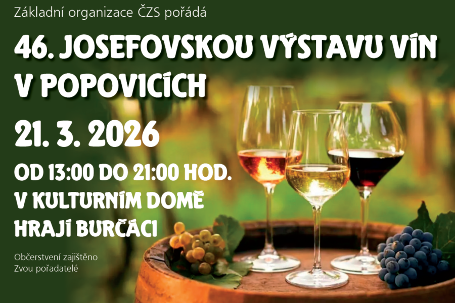 46. Josefovská výstava vín Popovice