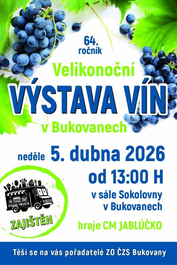65. Velikonoční výstava vín v&nbsp;Bukovanech