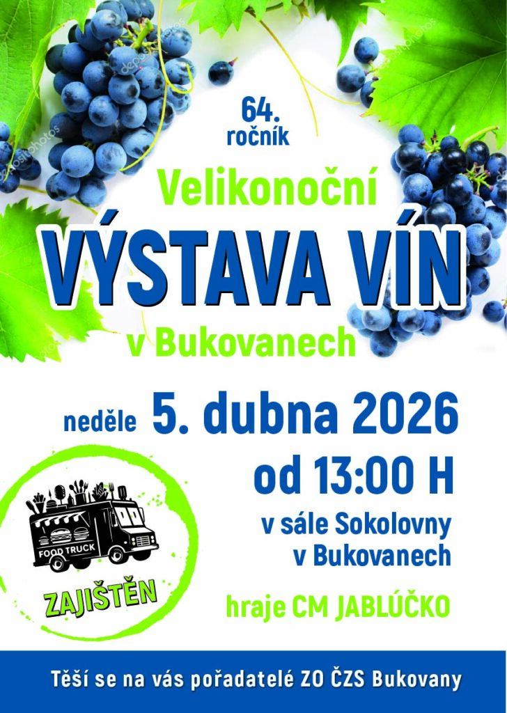 65. Velikonoční výstava vín v&nbsp;Bukovanech