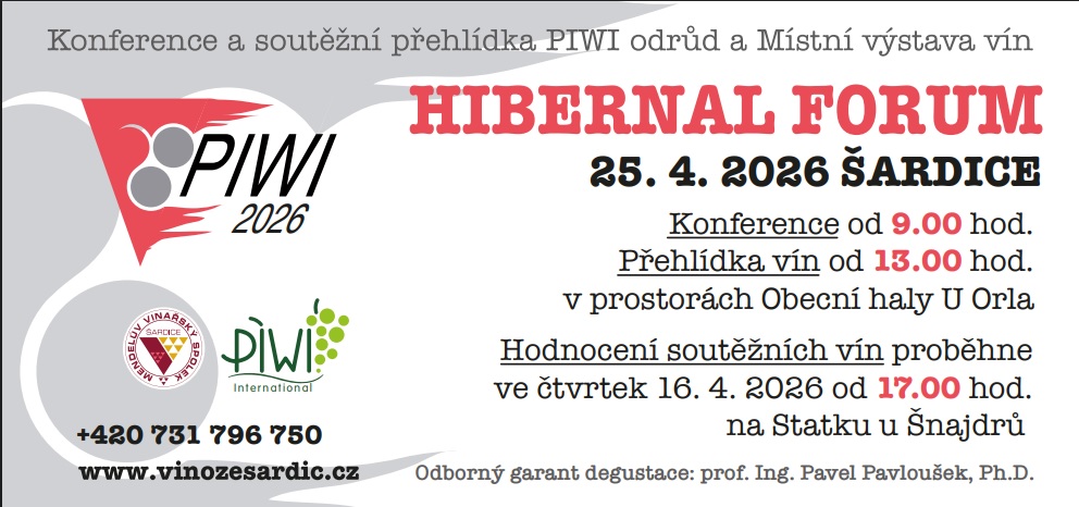 Místní výstava vín, přehlídka PIWI odrůd a&nbsp;Hibernal fórum