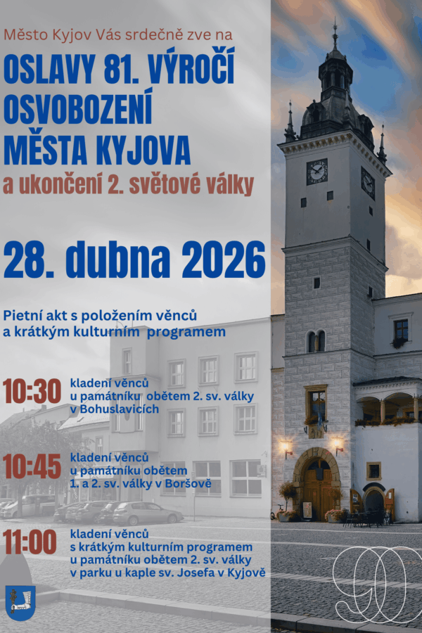 Oslavy 81. výročí osvobození města Kyjova a&nbsp;ukončení 2. světové války