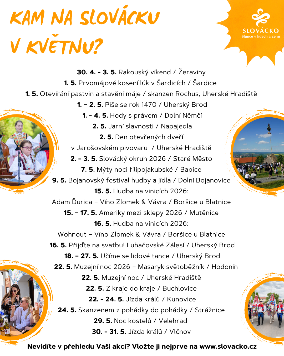 Kam na&nbsp;Slovácku v&nbsp;květnu?