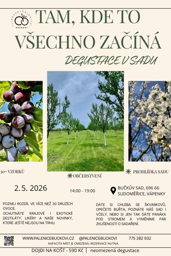 Neomezená degustace v&nbsp;sadu