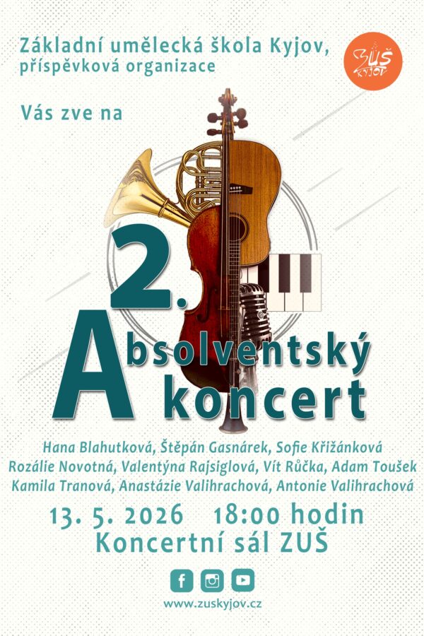 2. Absolventský koncert ZUŠ Kyjov