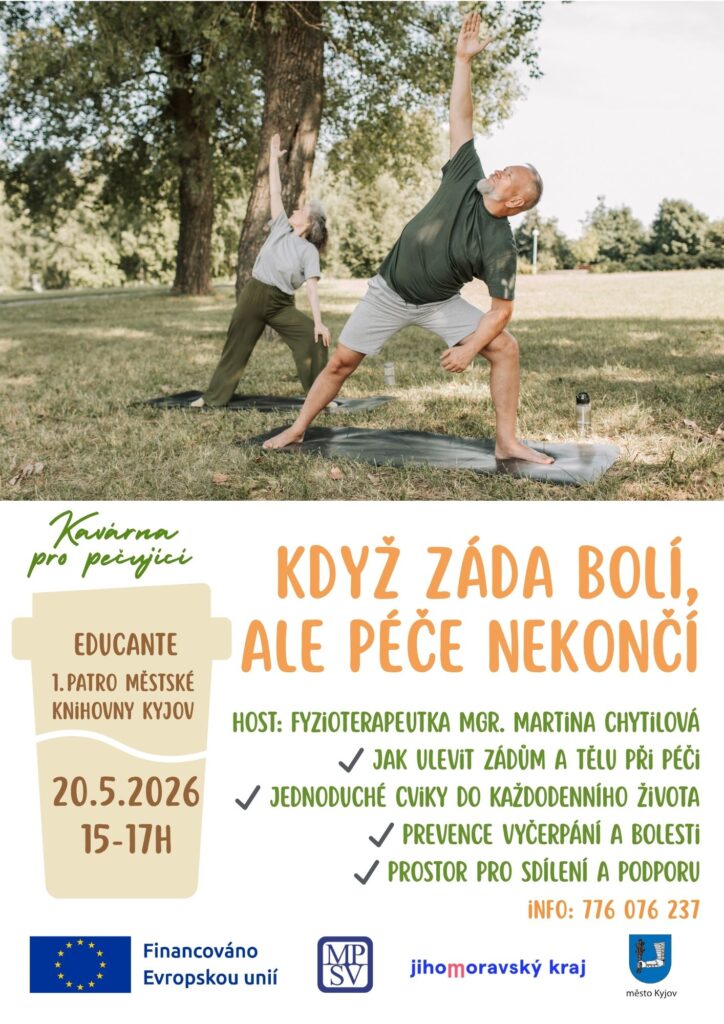 Kavárna pro pečující – Když&nbsp;záda bolí, ale péče nekončí