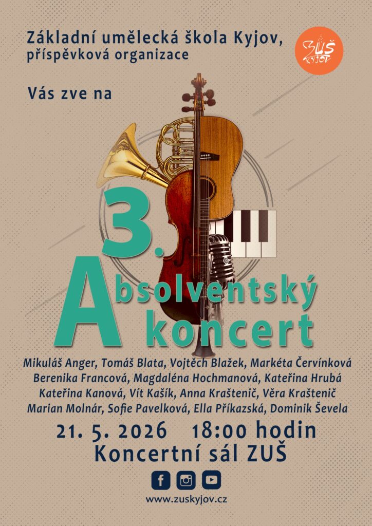 3. Absolventský koncert ZUŠ Kyjov