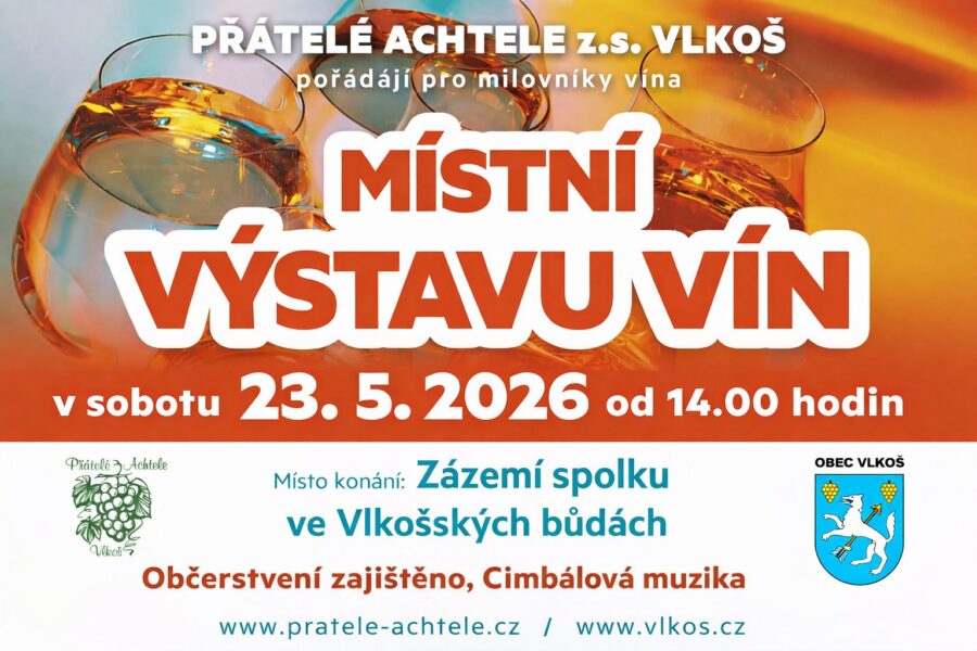Místní výstava vín ve&nbsp;Vlkoši