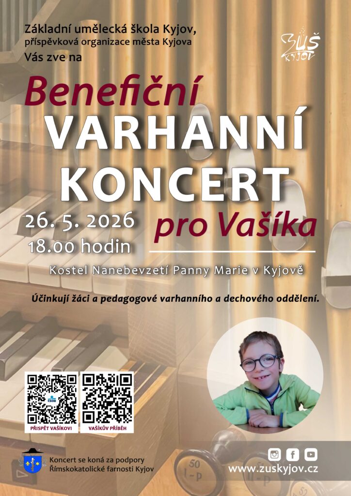 Benefiční varhanní koncert pro Vašíka
